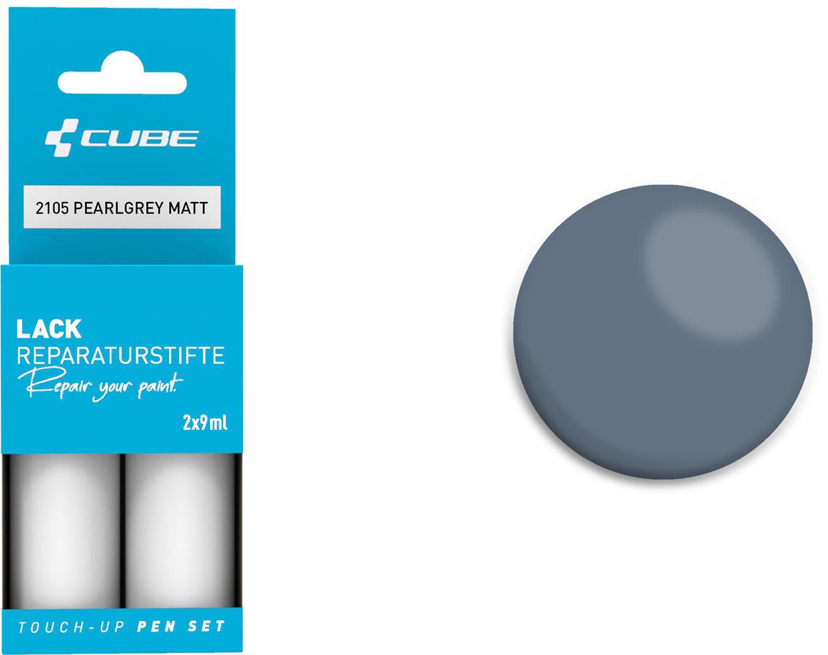 Cube Korjauslakkasetti PEARLGREY matta 2105