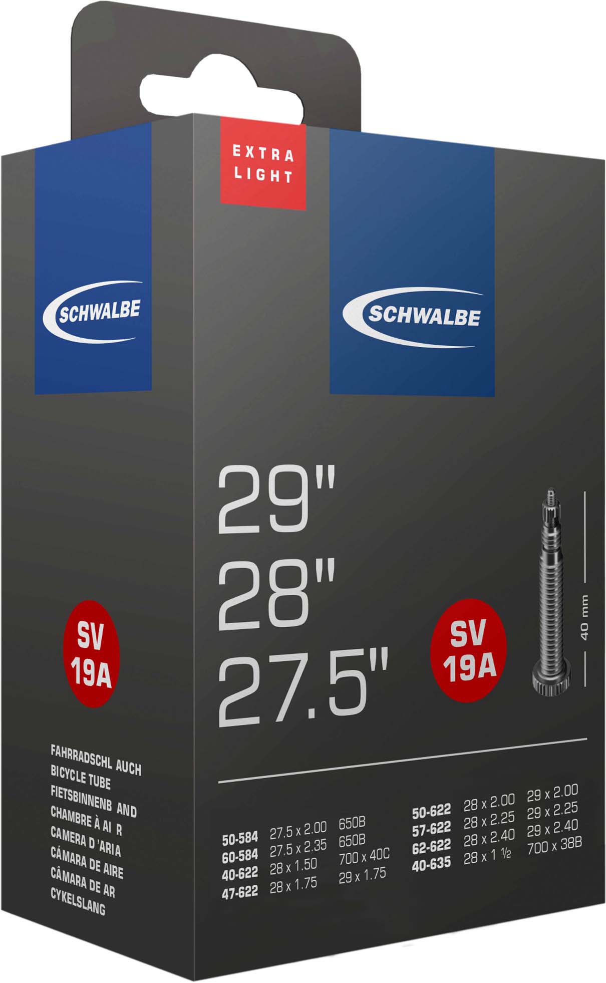 Schwalbe Putki SV nro 19A (27,5"/28"/29")