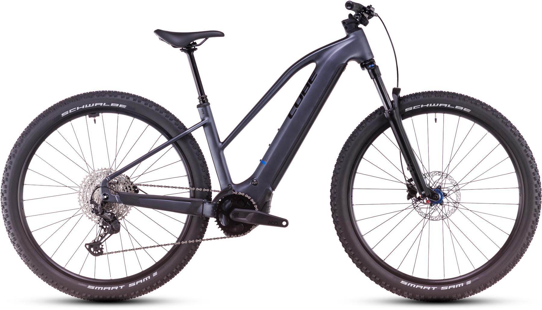 Cube Reaction Hybrid Pro 800 metallicgrey n black 2025 - Sähköpyörä Hardtail Maastopyörä Naiset