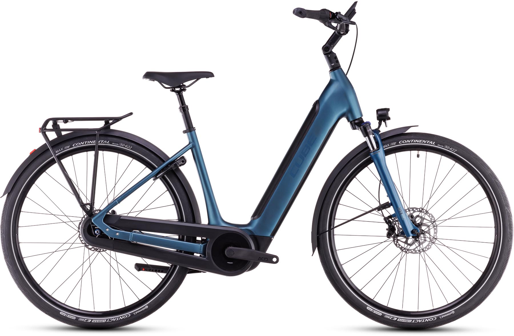 Cube Supreme RT Hybrid Comfort EXC 625 blue n black 2025 - Sähköpyörä Trekking Pyörä Matala pääsy