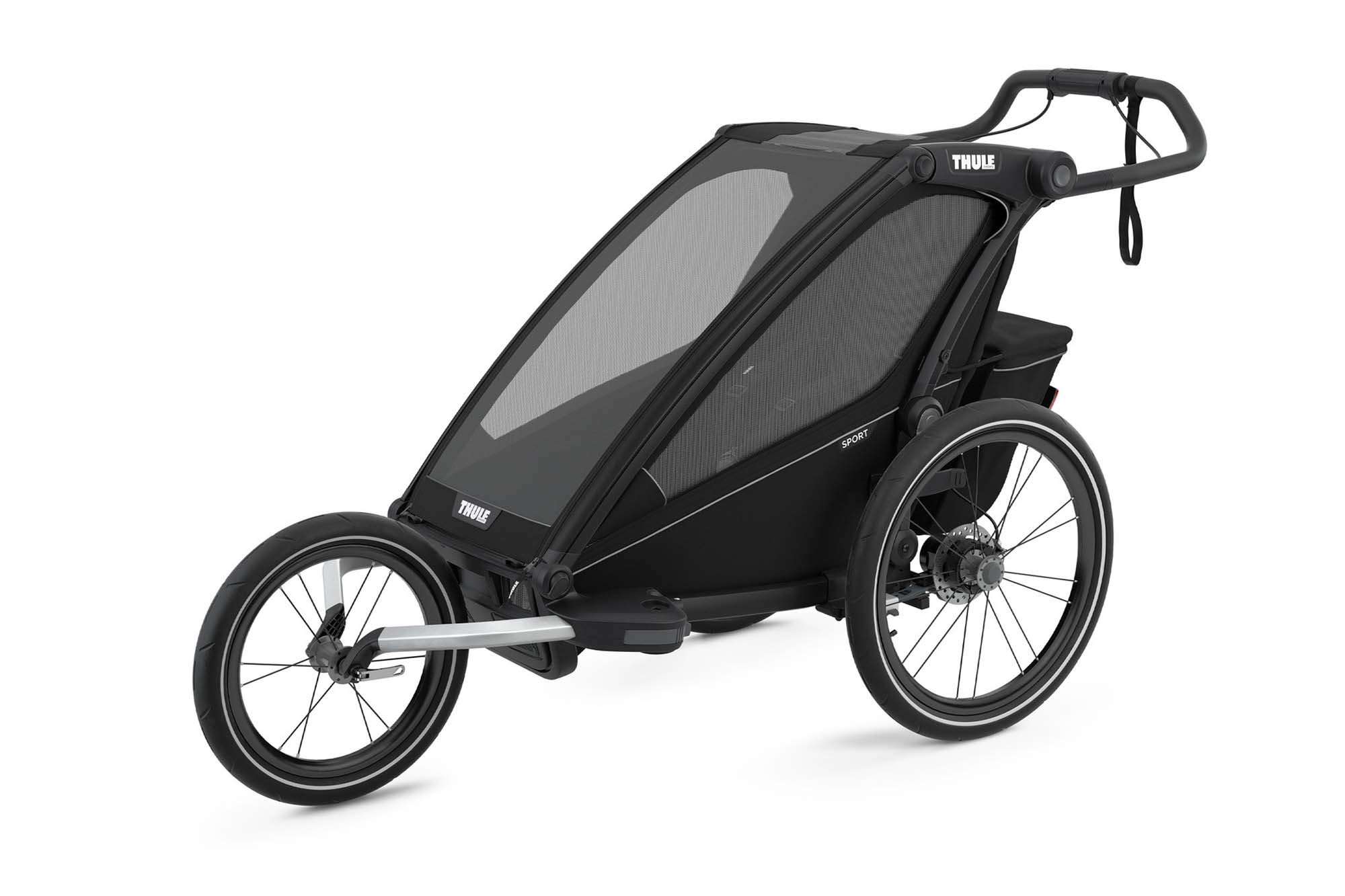 Thule Chariot Sport 1 lastenperävaunu, Midnight Black (keskiyönmusta)