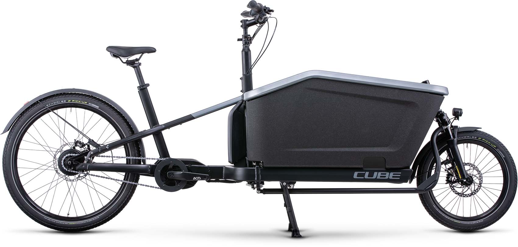 Cube Cargo Dual Hybrid 1000 flashgrey n black 2023 - Sähköpyörä Lastipyörä