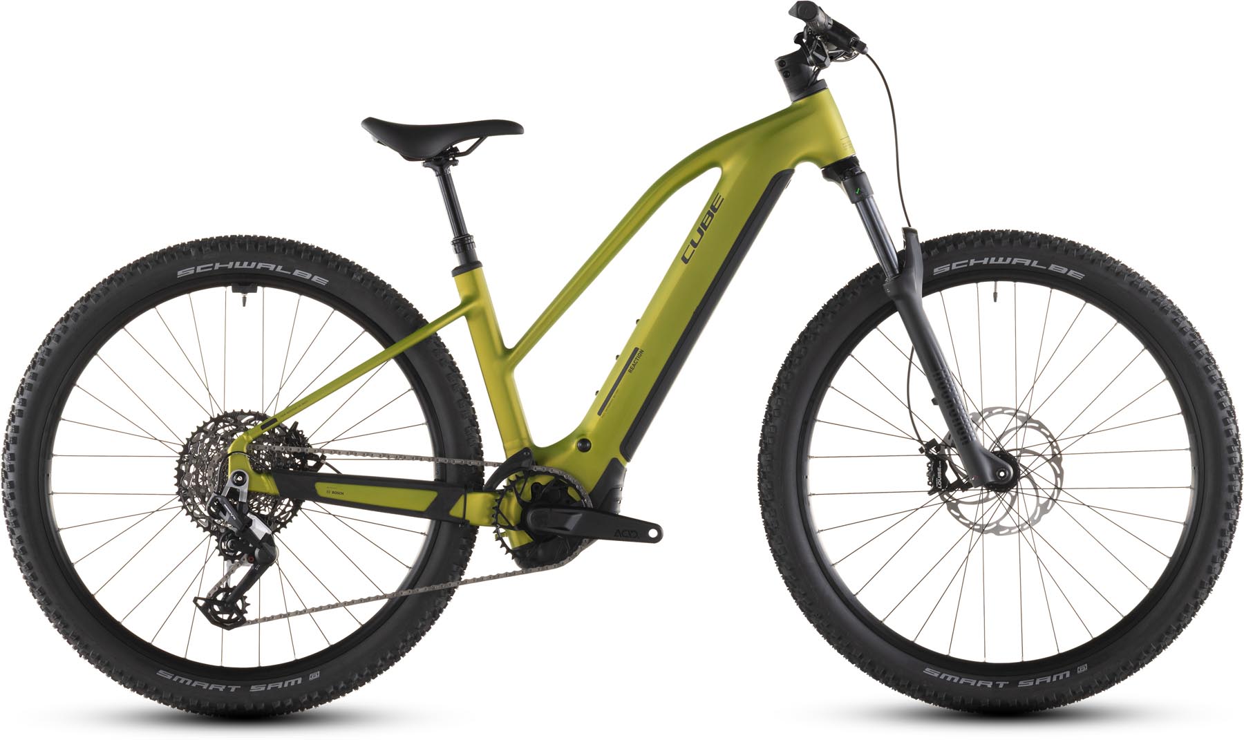 Cube Reaction Hybrid Race 800 lizard n black 2026 - Sähköpyörä Hardtail Maastopyörä Naiset