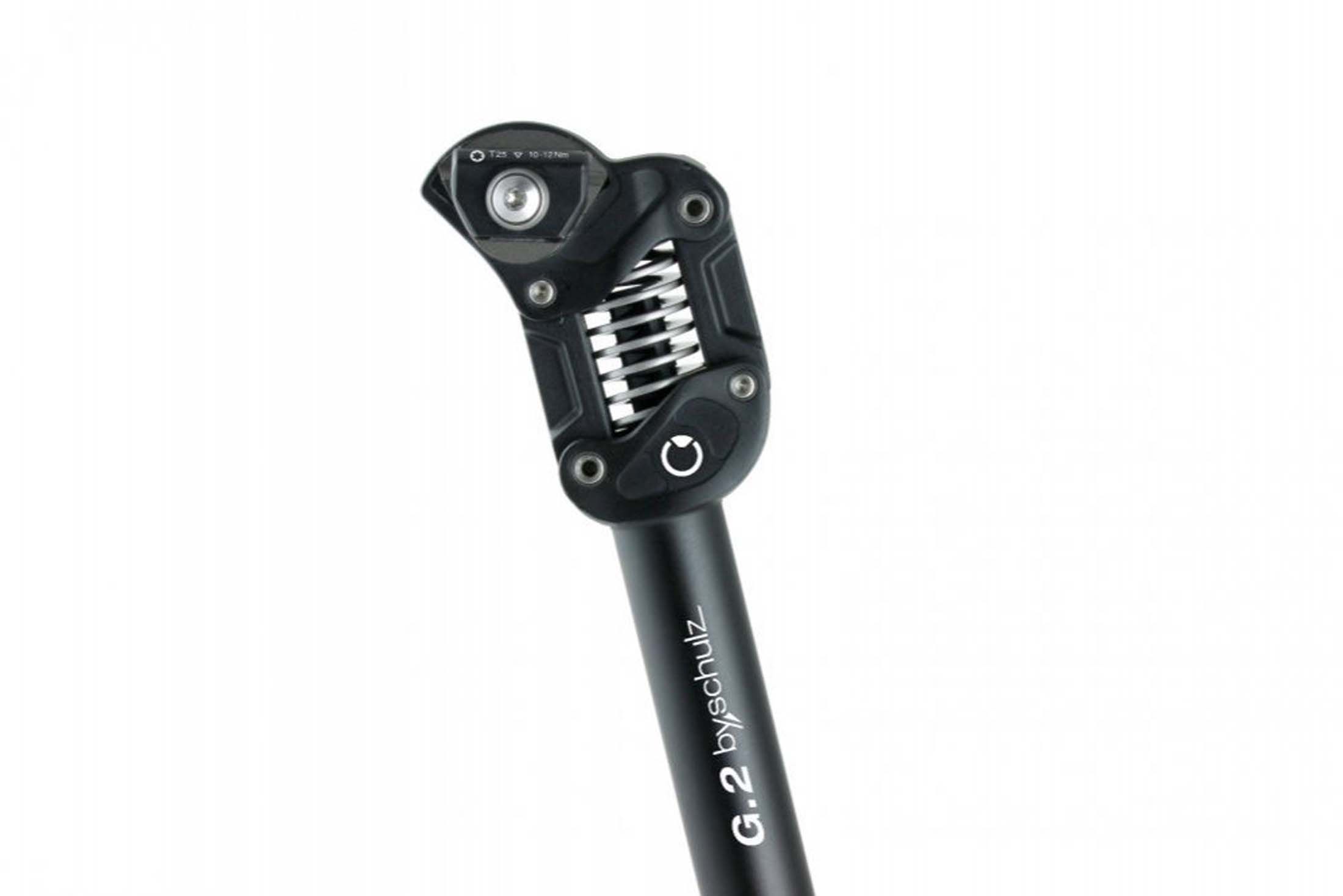 Jousitettu istuintolppa bySchulz G.2 Ø 30.9mm, 350mm, musta, medium 60-85kg