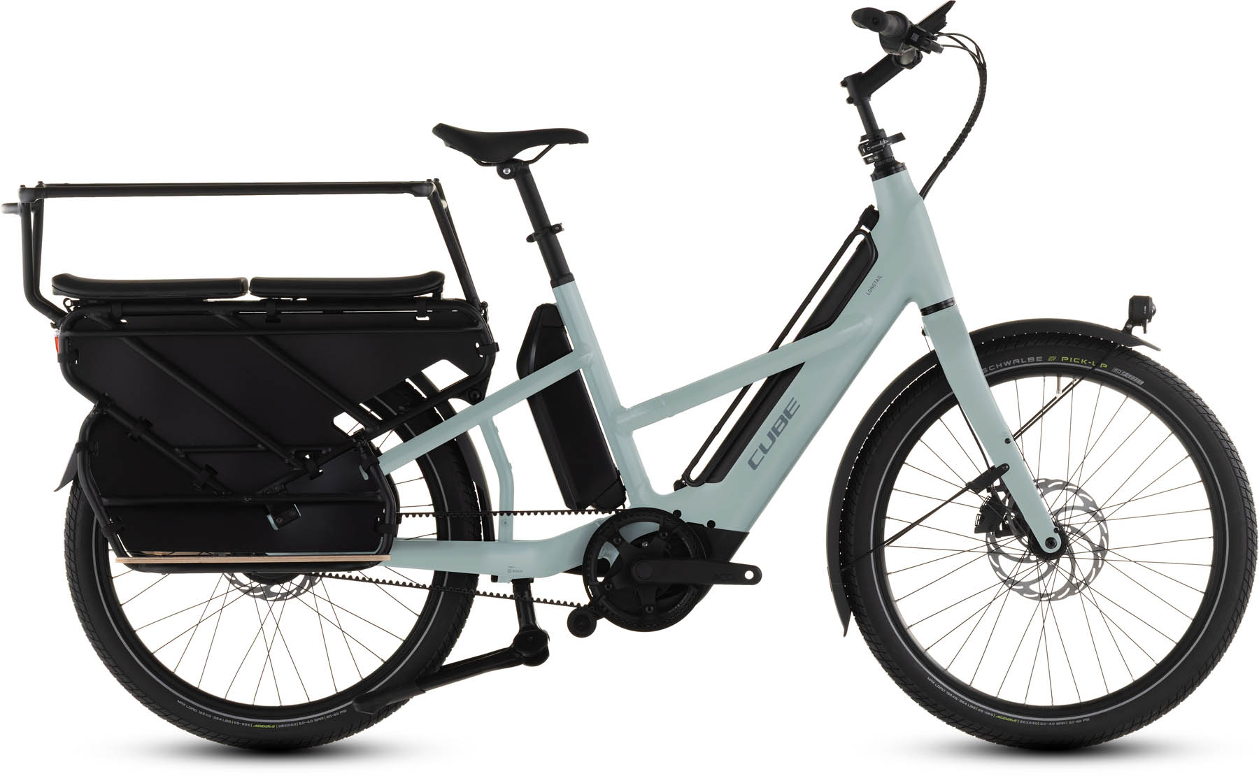 Cube Longtail Hybrid Comfort Family 800 haze n reflex 2026 - Sähköpyörä Lastipyörä