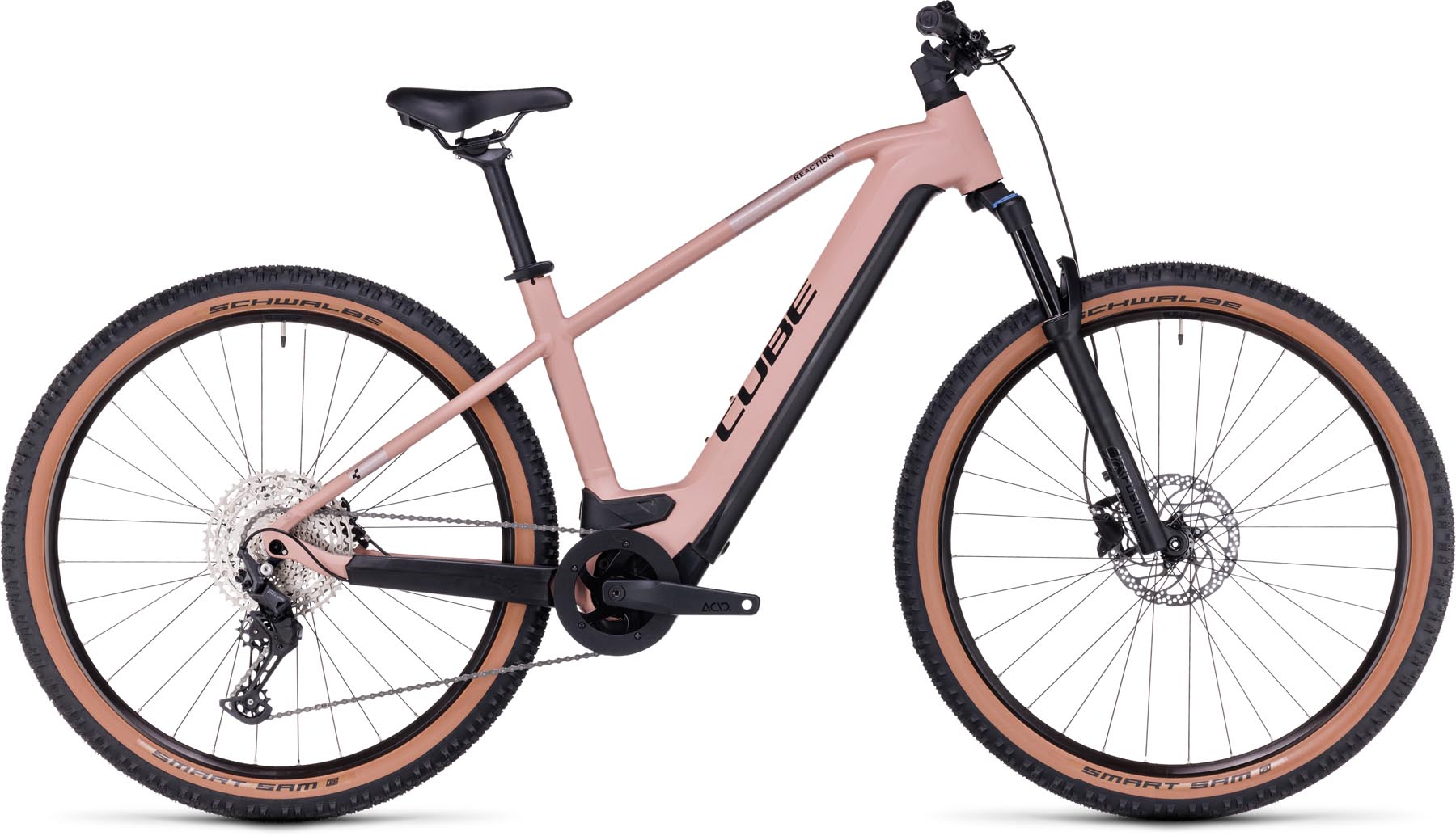 Cube Reaction Hybrid Pro 625 blushrose n silver 2024 - Sähköpyörä Hardtail Maastopyörä