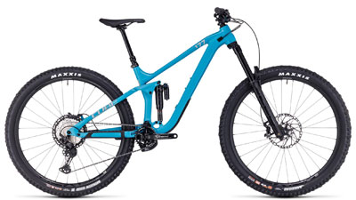 Cube Stereo ONE77 Race Fully maastopyörä sininen.