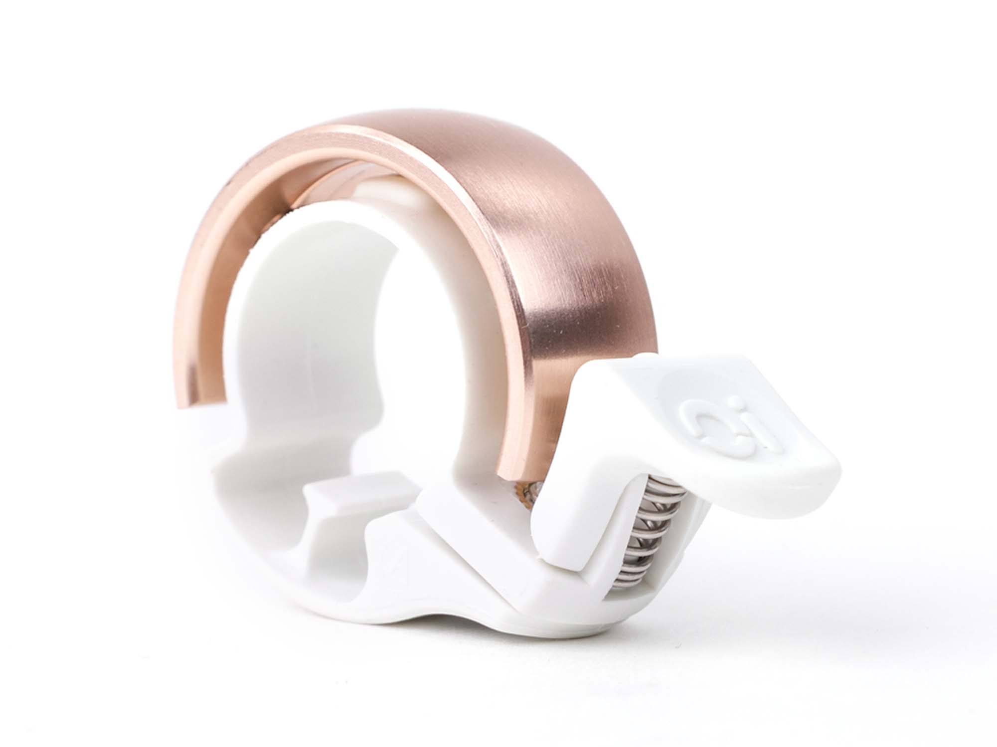 Knog Bell Oi pieni valkoinen/messinki | Ohjaustangon halkaisija: 22,2 mm