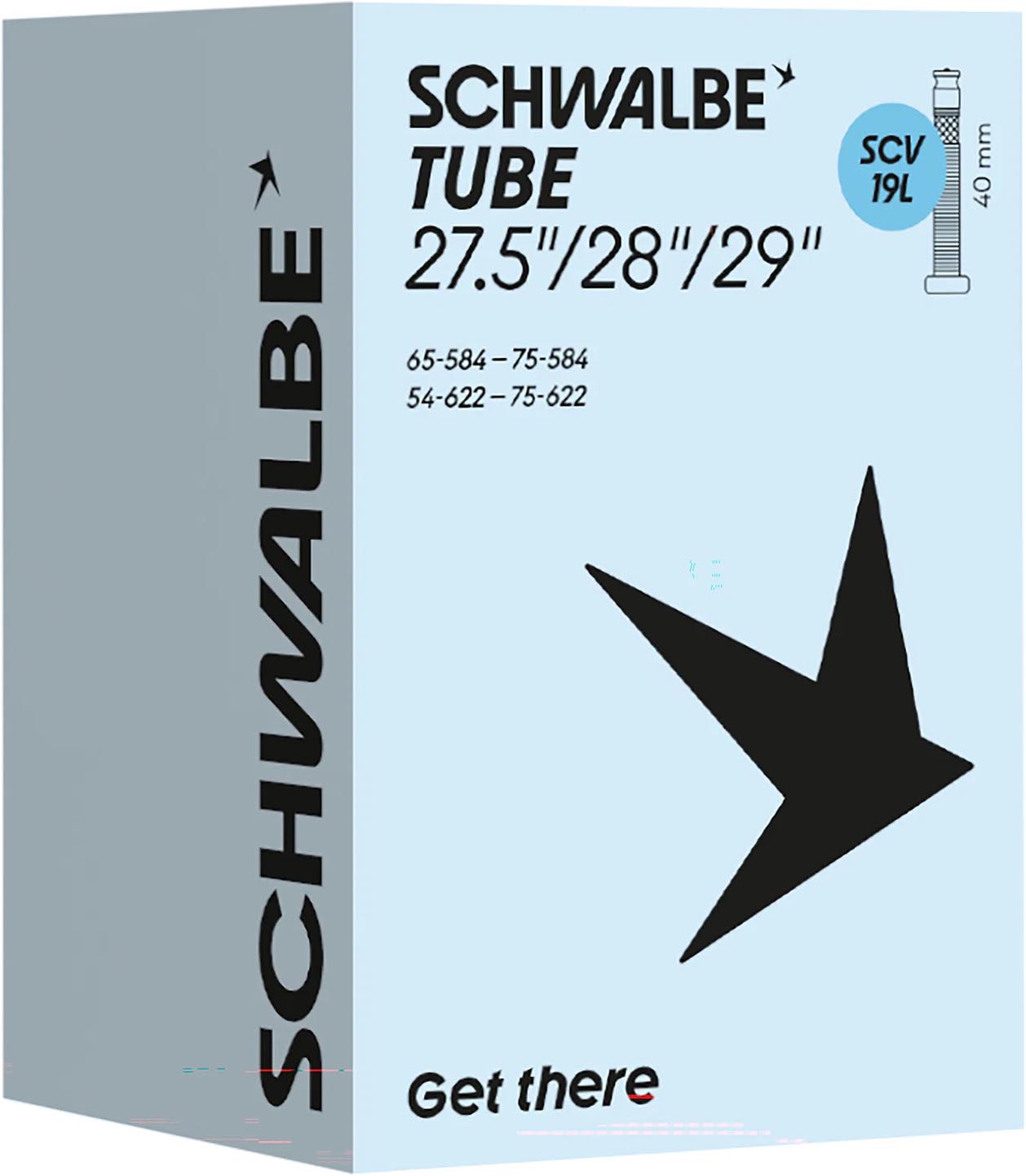 Schwalbe Sisäkumi nro 19L Clik Valve 27,5/29 x 2,10–3,00" 54/75–584/622 SCV 40