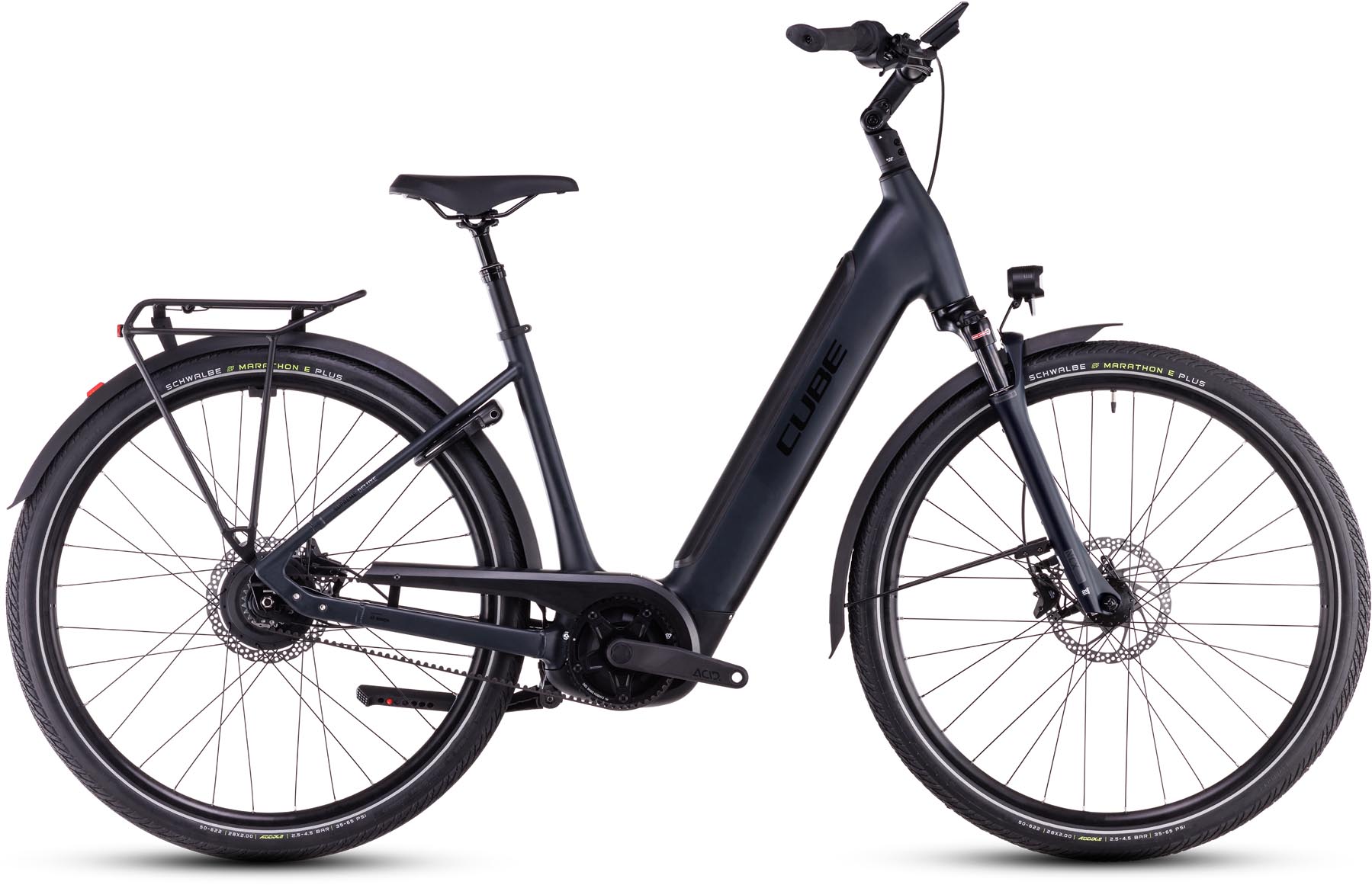 Cube Supreme Hybrid Deluxe Pro 625 night n black 2025 - Sähköpyörä Trekking Pyörä Matala pääsy - Maalipinnan vaurioituminen - 54 cm