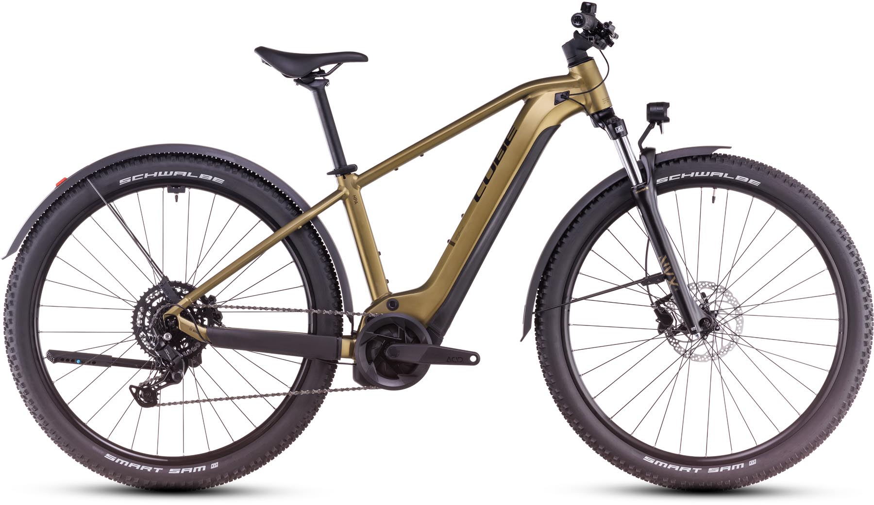 Cube Reaction Hybrid Performance 625 Allroad goldenlime n black 2025 - Sähköpyörä Hardtail Maastopyörä