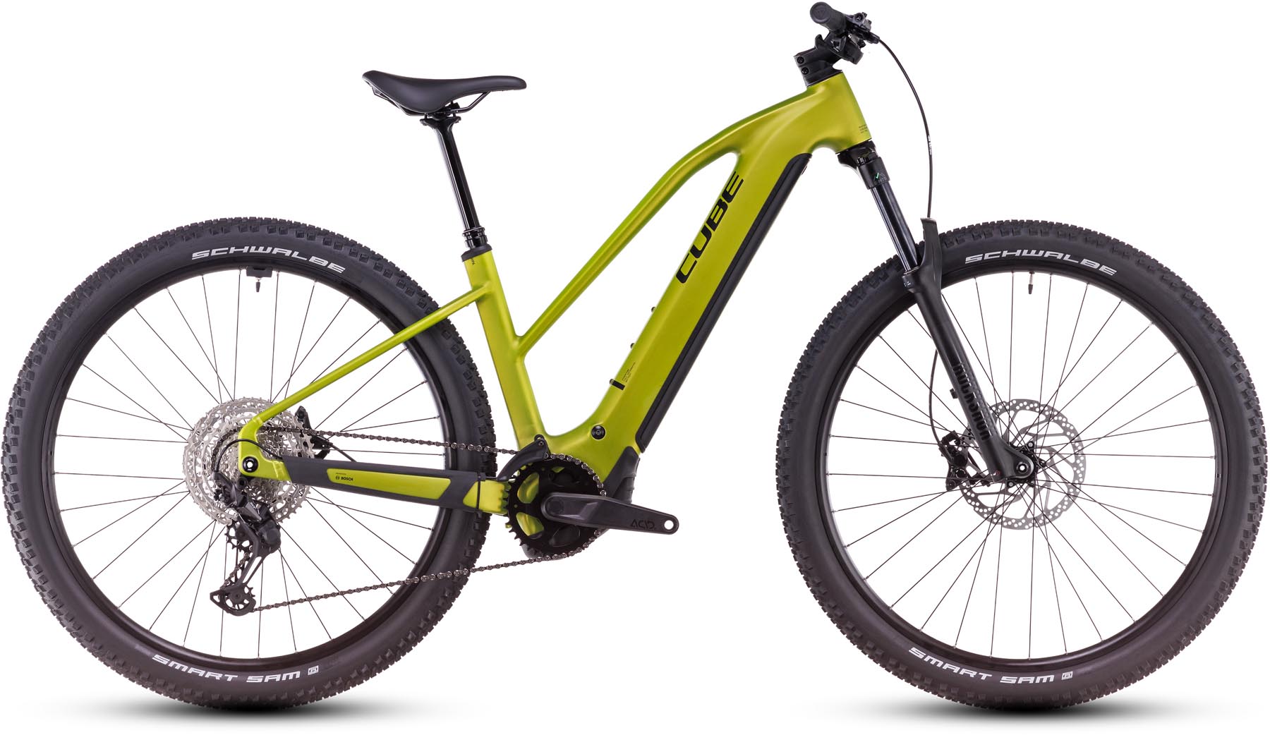 Cube Reaction Hybrid Race 800 lizard n black 2025 - Sähköpyörä Hardtail Maastopyörä Naiset