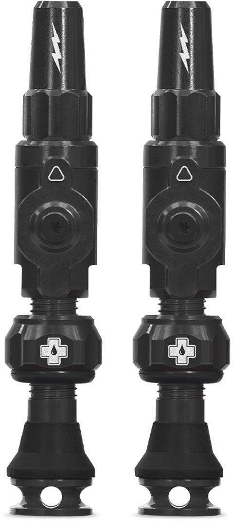 Muc Off Tubeless-venttiili Big Bore Lite, musta, 45 mm