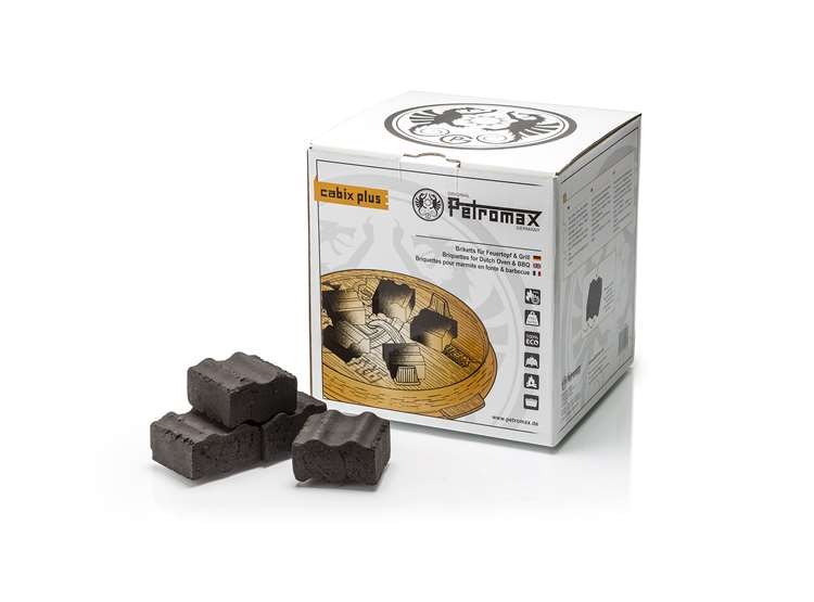 Petromax Cabix Plus -briketit polttopataan ja grilliin