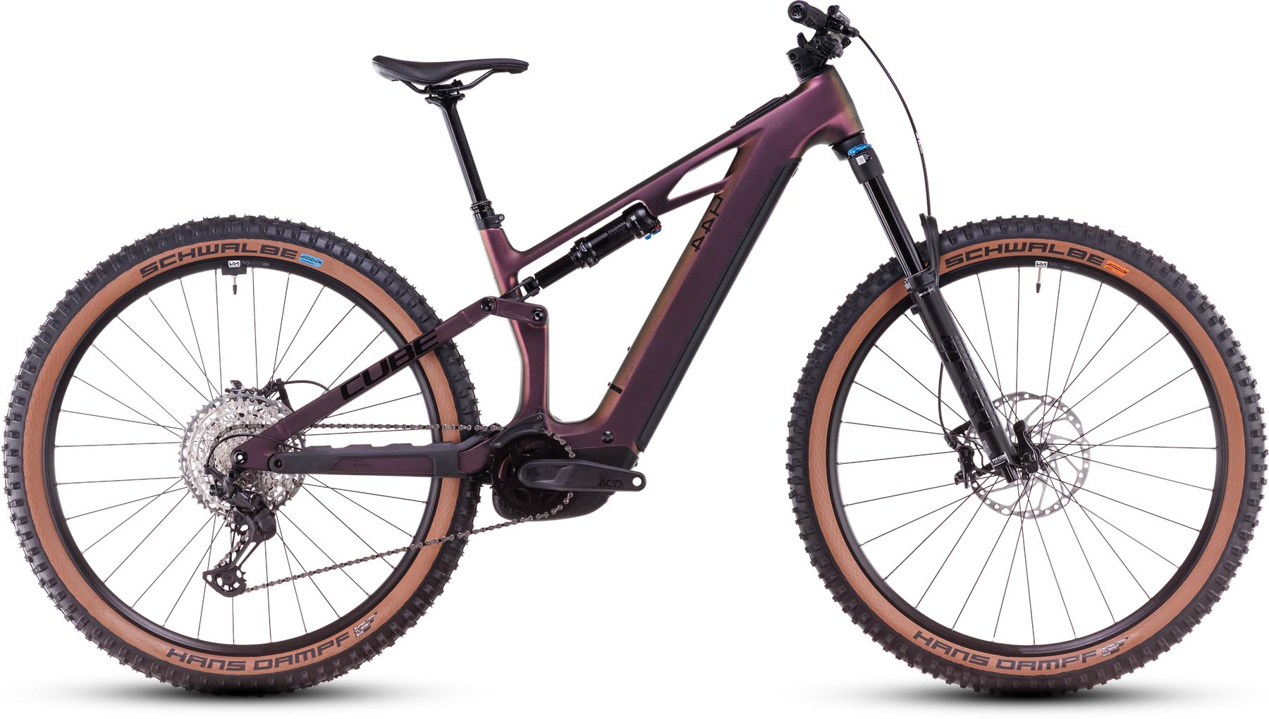 Cube Stereo Hybrid ONE44 HPC SLX 800 molotov n black 2025 - Sähköpyörä Täysjousitetut Maastopyörä