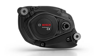 Näet mustan Bosch Performance Line CX -ähköpyörämoottorin.