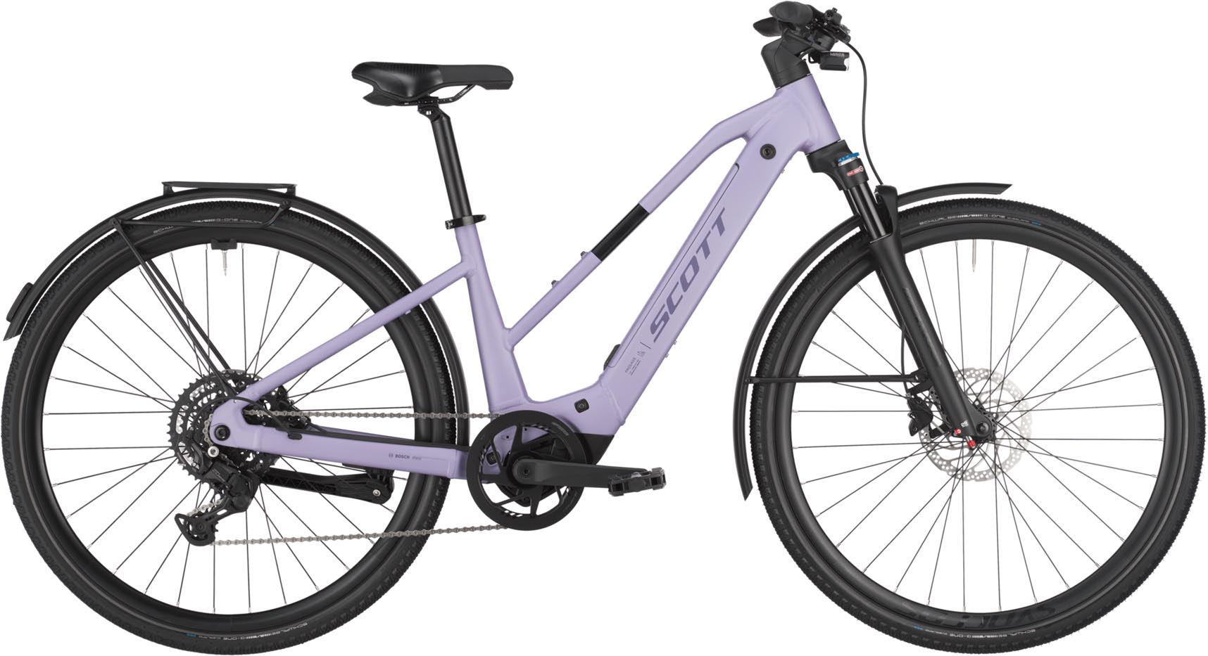 Scott Passage 30 Slope lila purple 2025 - Sähköpyörä Trekking Pyörä Naiset
