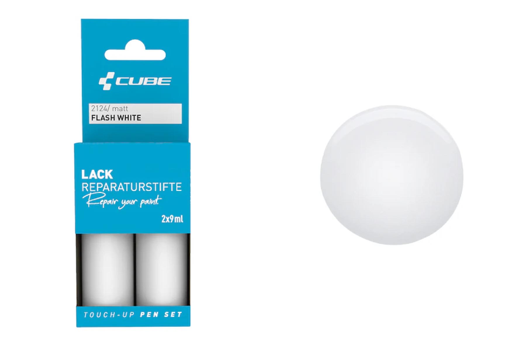 Cube Lakkakynäsetti flash white matt 2124