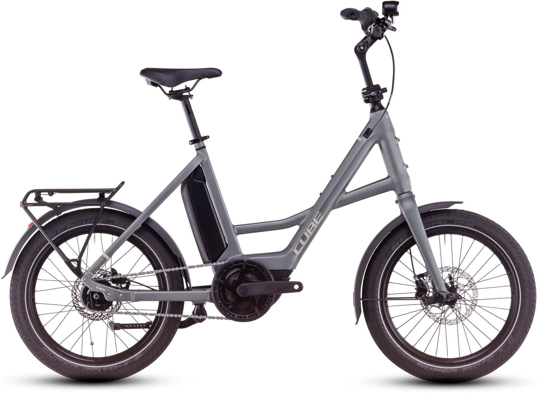 Cube Compact Hybrid Comfort 500 flashgrey n`smoke 2025 - Sähköpyörä Kompakti Pyörä