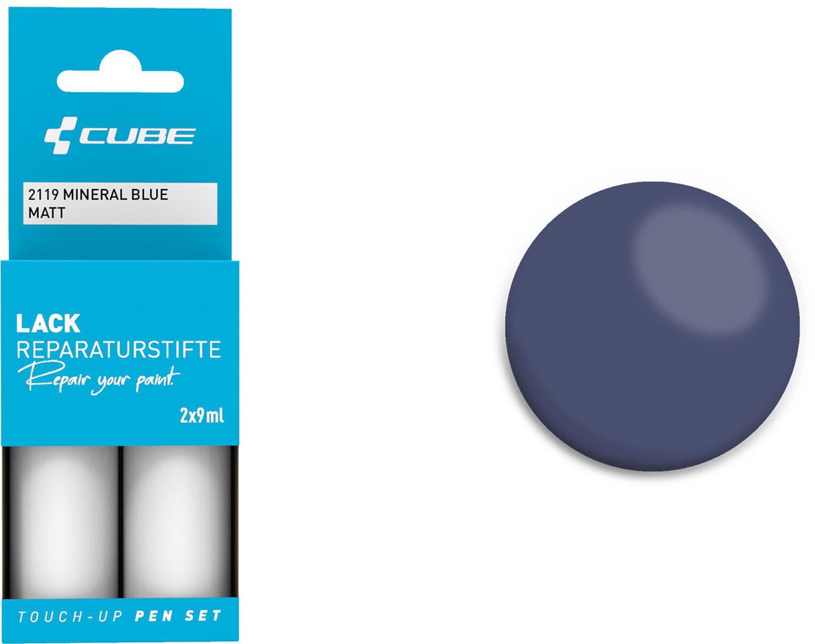 Cube Korjauslakkasetti MINERAL BLUE matta 2119
