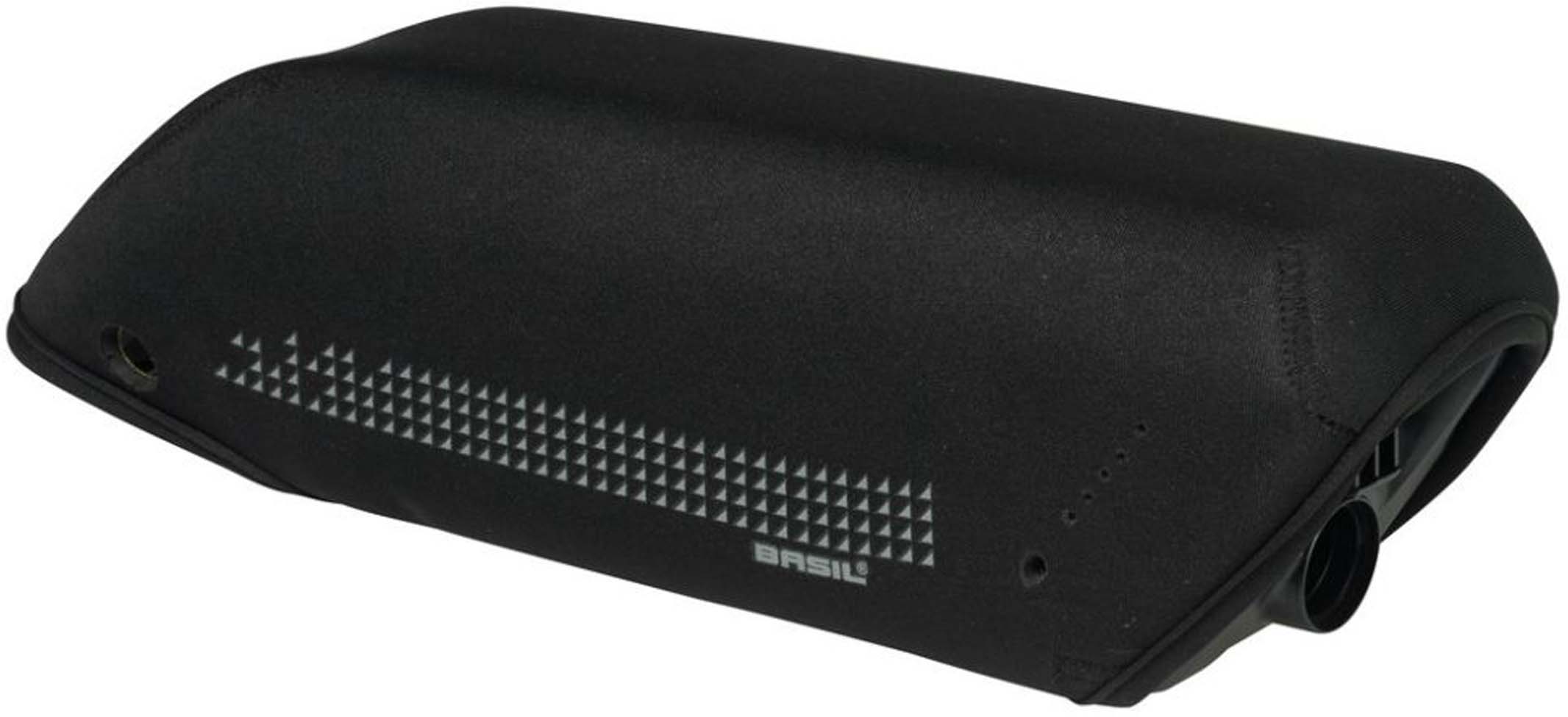 Basil Downtube Battery Cover - runkosuojus Bosch - black lime (musta kalkki)