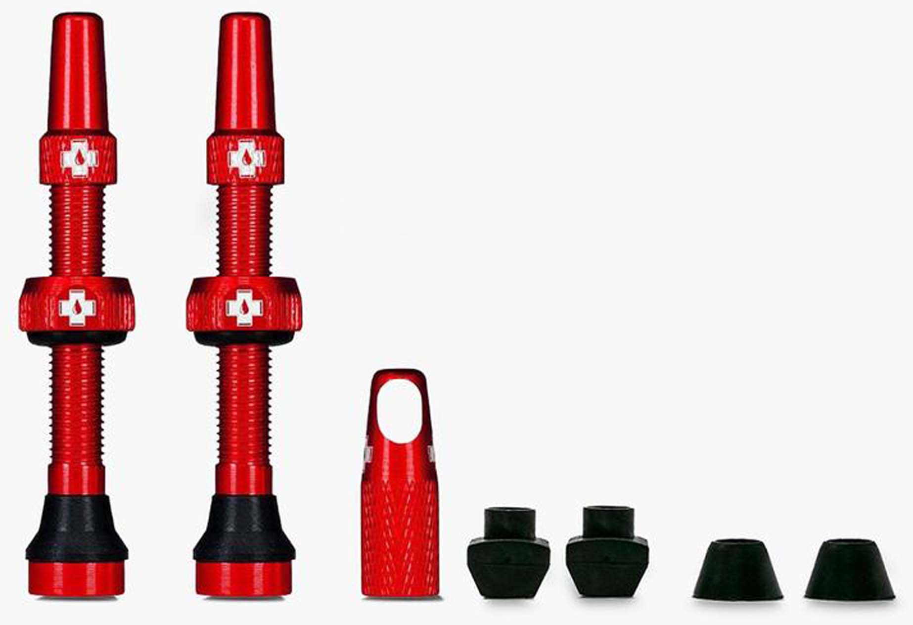 Muc-Off Tubeless Valve Kit Universal MTB &amp; Road punainen 60