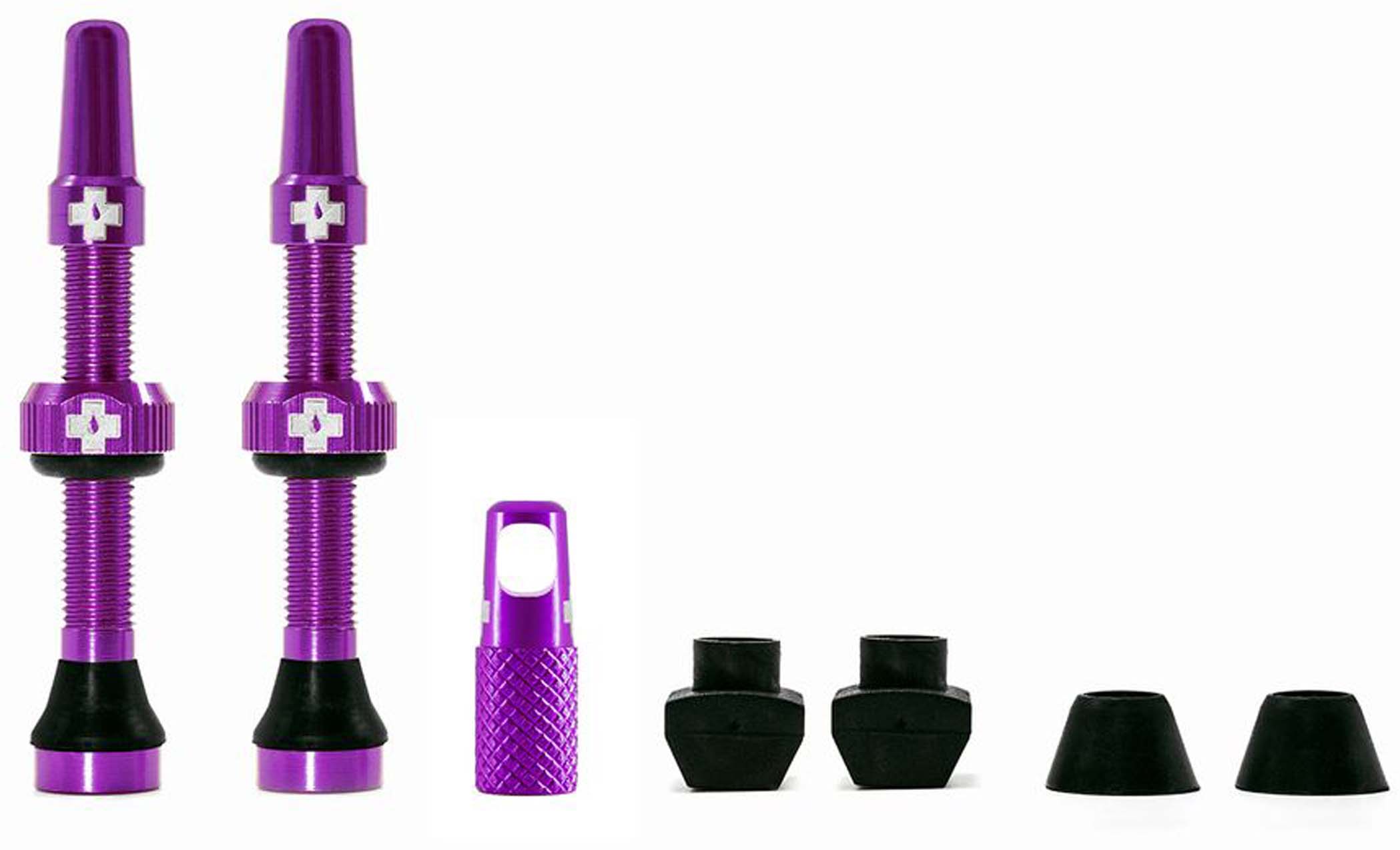 Muc-Off Tubeless Valve Kit Universal for MTB &amp; Road violetti 60