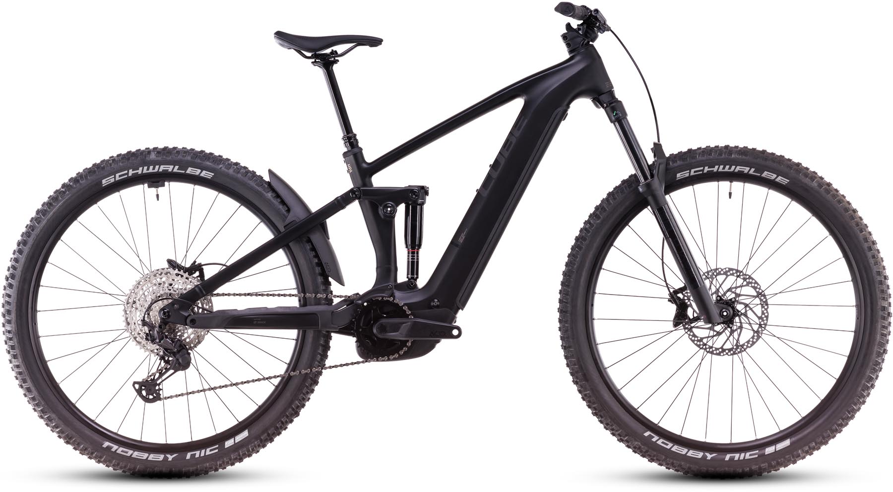 Cube Stereo Hybrid ONE44 EX 800 blackline 2025 - Sähköpyörä Täysjousitetut Maastopyörä