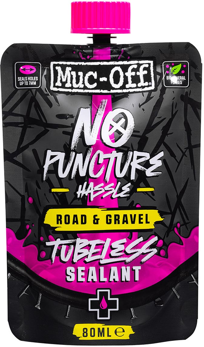 Muc Off Road &amp; Gravel -tubeless-tiivistysaine, 80 ml:n pussi