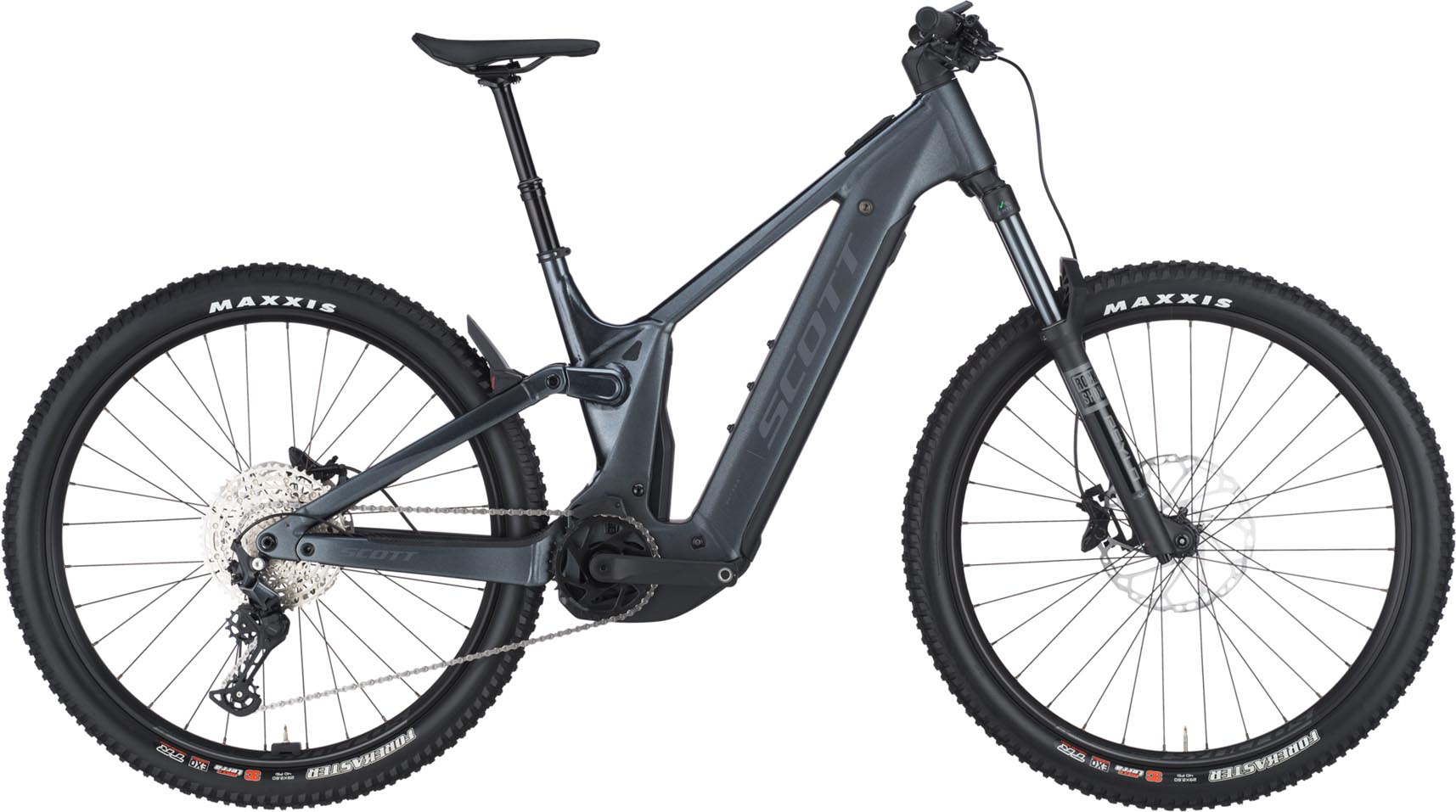 Scott Patron 920 granite black 2025 - Sähköpyörä Täysjousitetut Maastopyörä