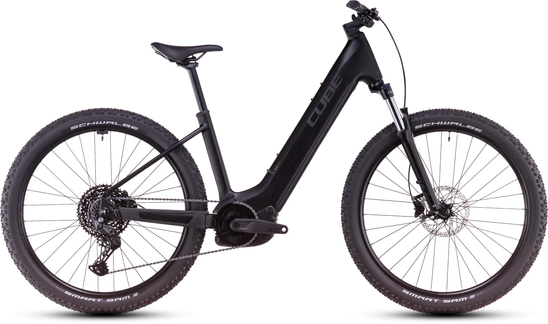 Cube Reaction Hybrid ONE 800 blackline 2025 - Sähköpyörä Hardtail Maastopyörä Matala pääsy