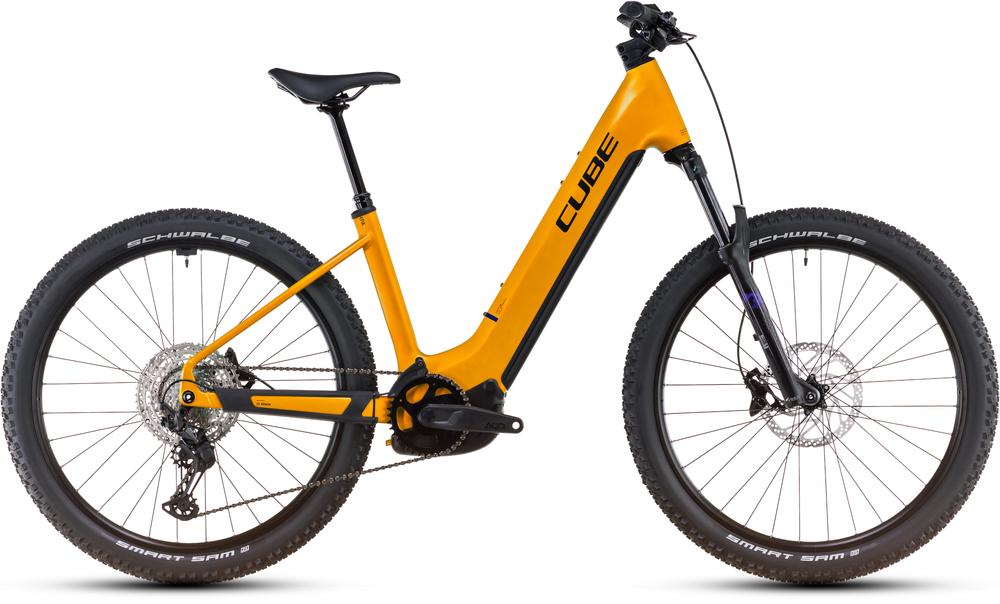 Cube Reaction Hybrid SLX 800 spectraorange n violet 2025 - Sähköpyörä Hardtail Maastopyörä Matala pääsy