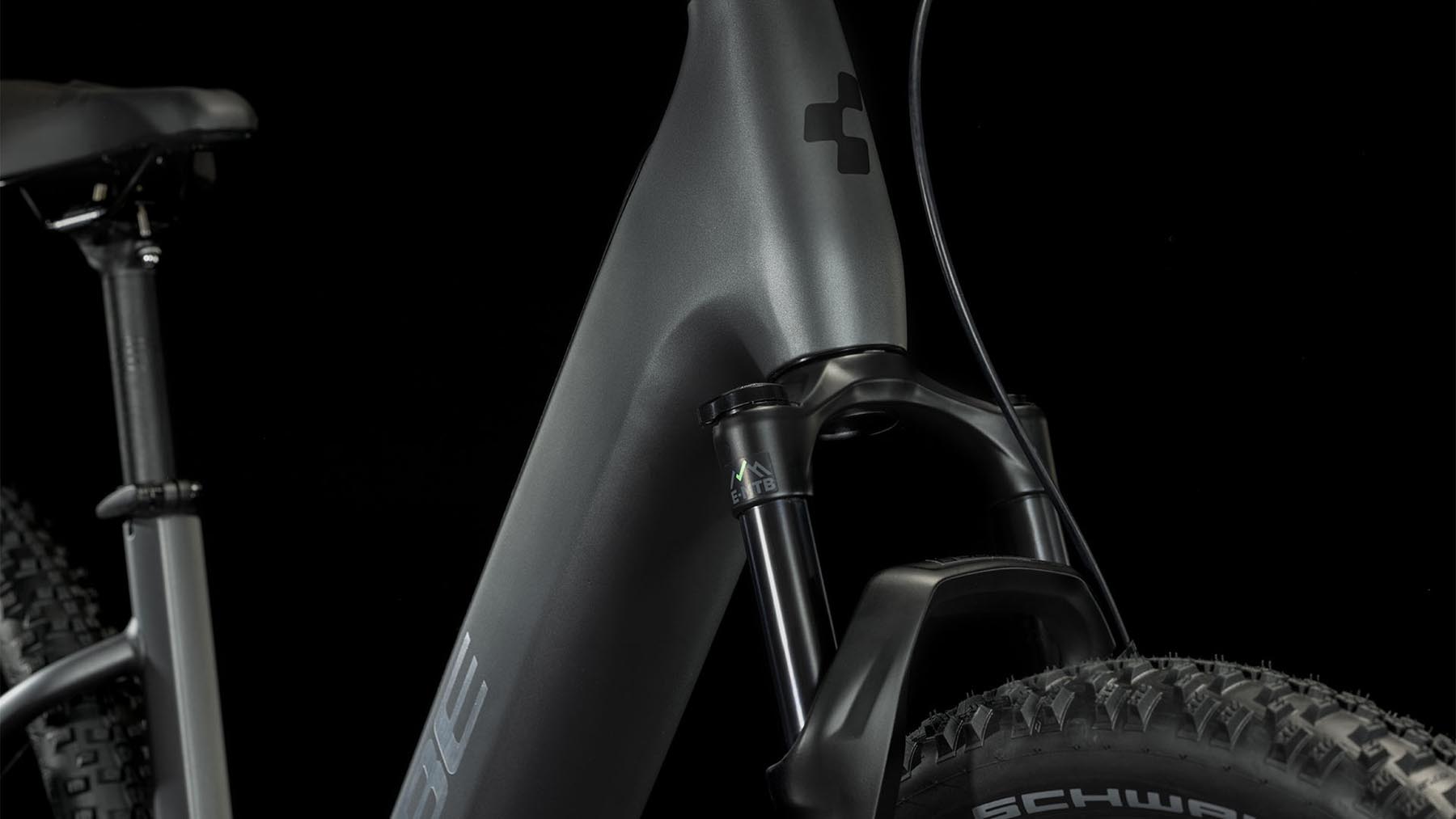 Cube Reaction Hybrid Race 625 grey n metal E-Bike Vorbau und Gabel