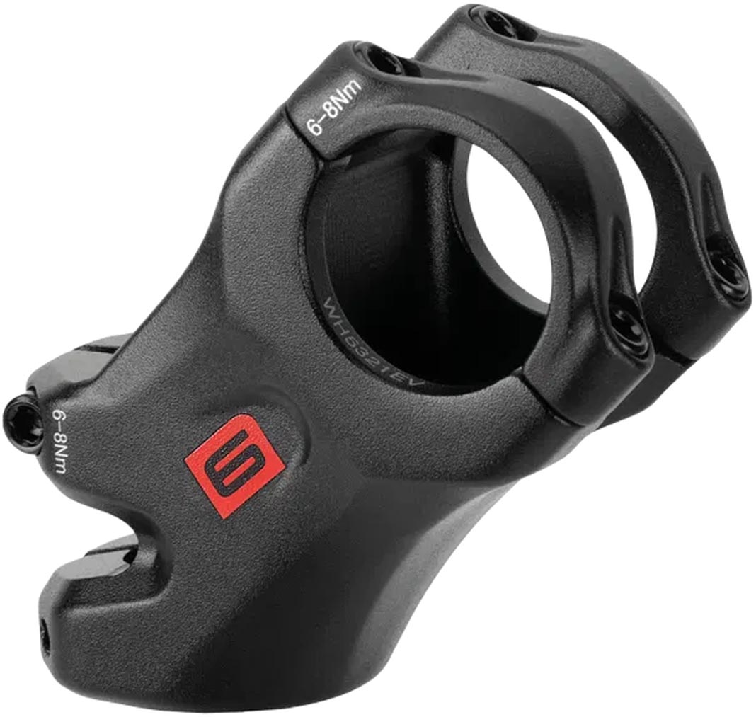Ergotec A-Head-ohjainkannatin High Ray 6 alumiini, musta, 45°, Ø28,6/35 mm, 55 mm