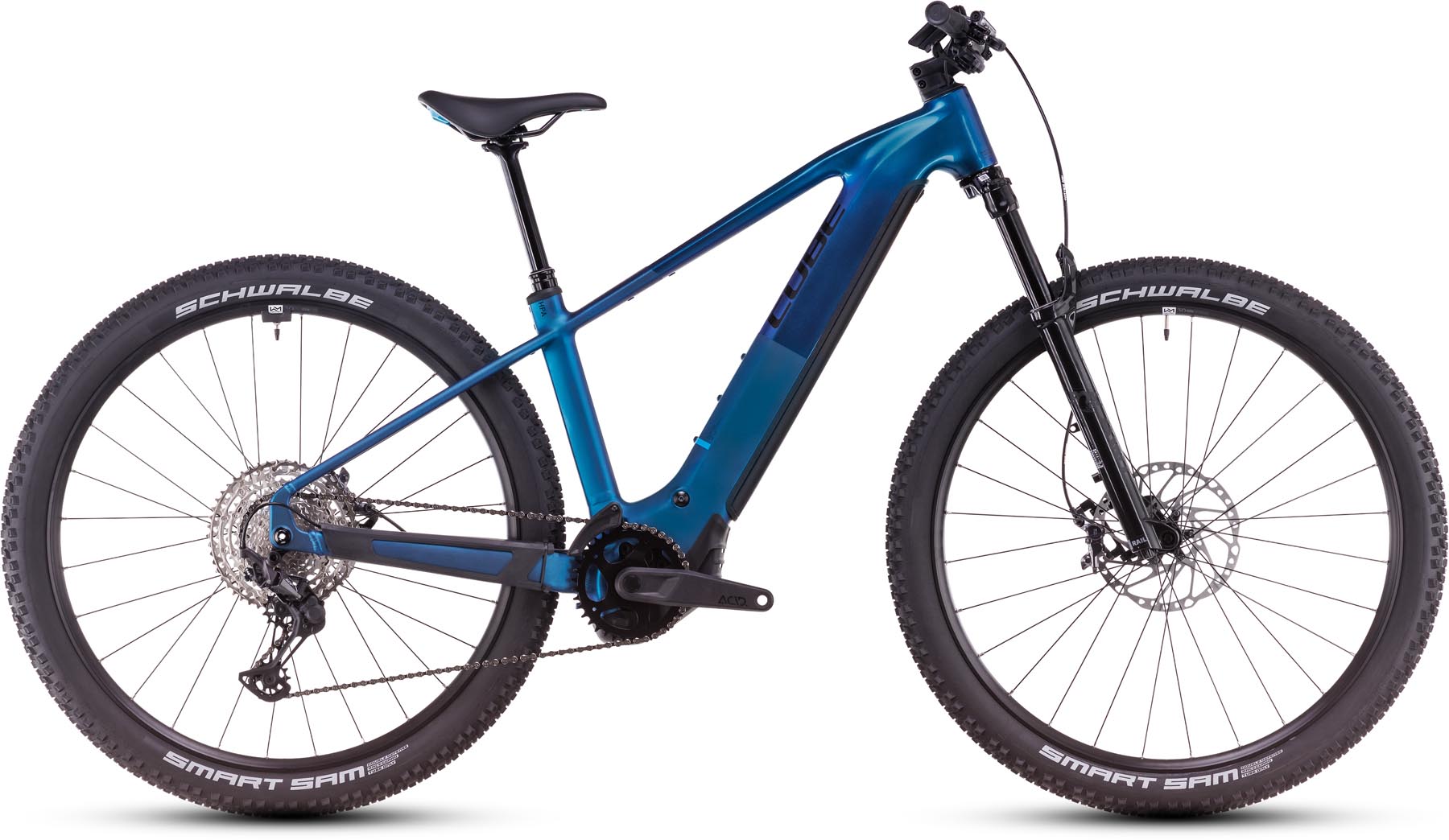 Cube Reaction Hybrid SLX 800 nebula n blue 2025 - Sähköpyörä Hardtail Maastopyörä