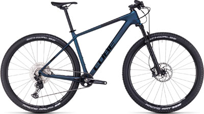 Cube Reaction C:62 Race hardtail maastopyörä tummansininen.