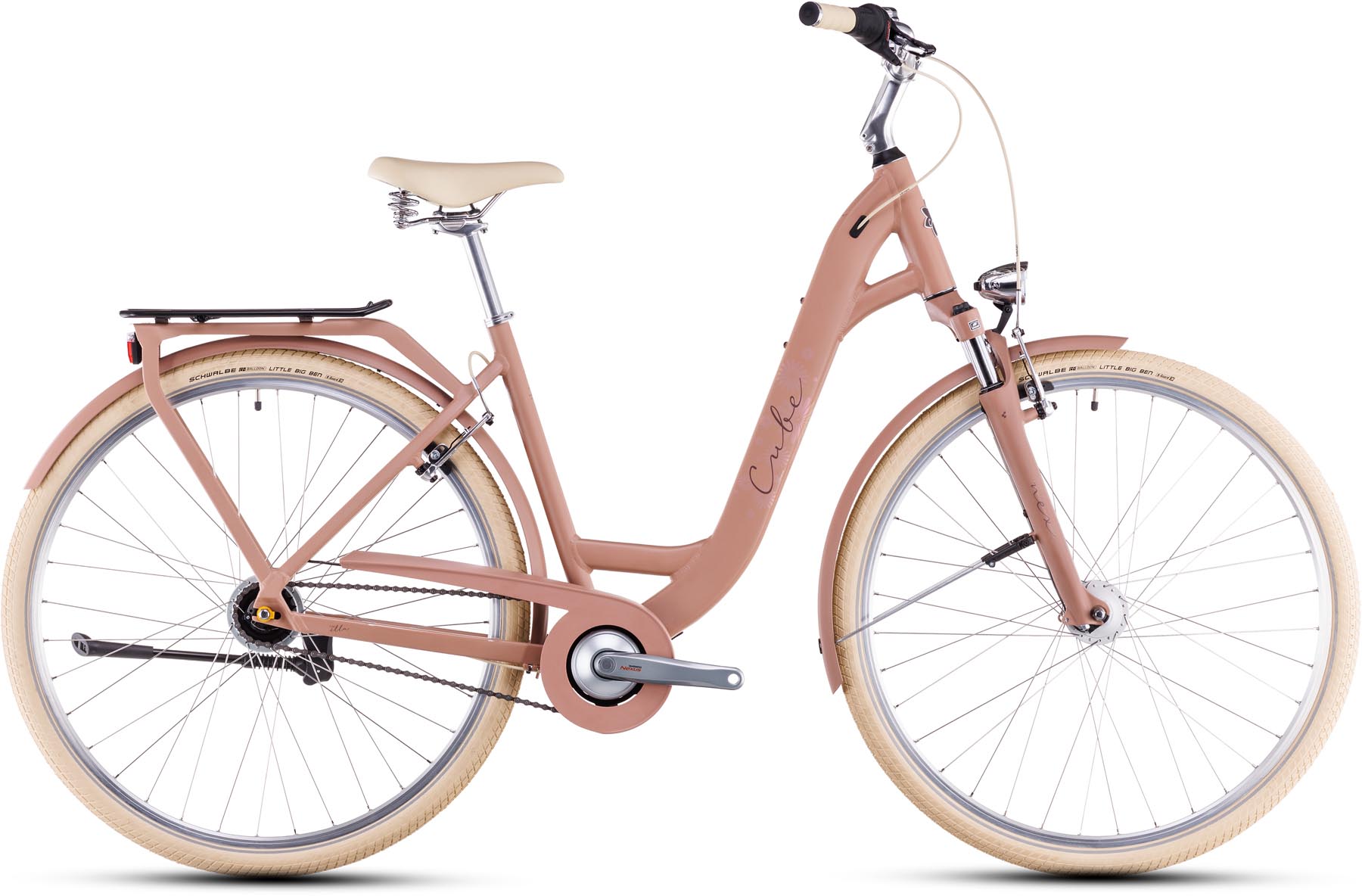 Cube Ella oldpink n plum 2025 - Trekking Pyörä Matala pääsy