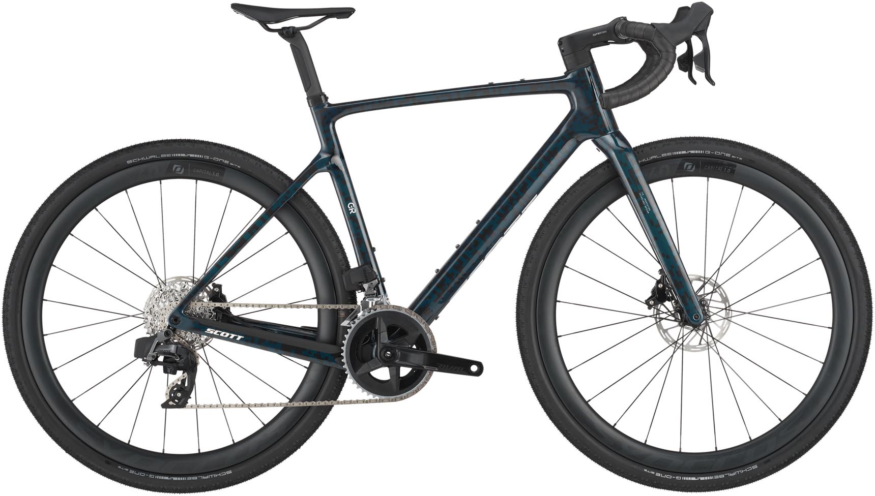 Scott Addict Gravel 20 petrol black 2025 - Sorapyörä
