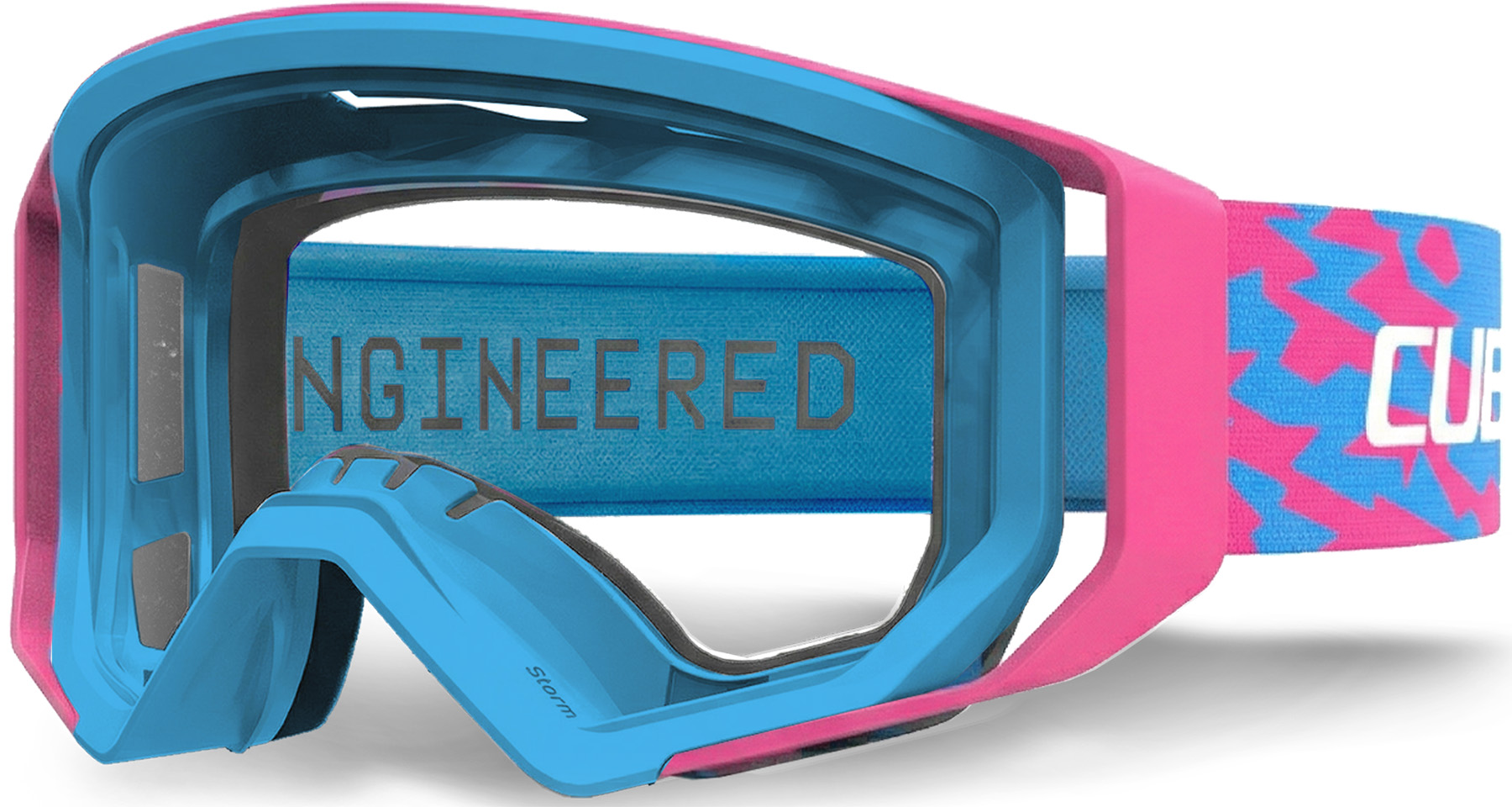 Cube Goggle STORM X Actionteam sininen ja vaaleanpunainen