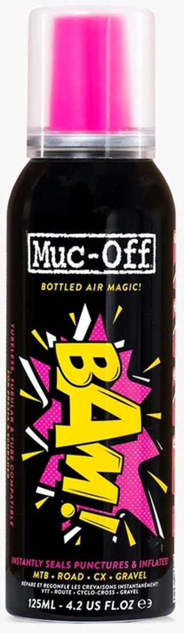 Muc-Off B.A.M! Instant Puncture Repair 125 ml vaaleanpunainen