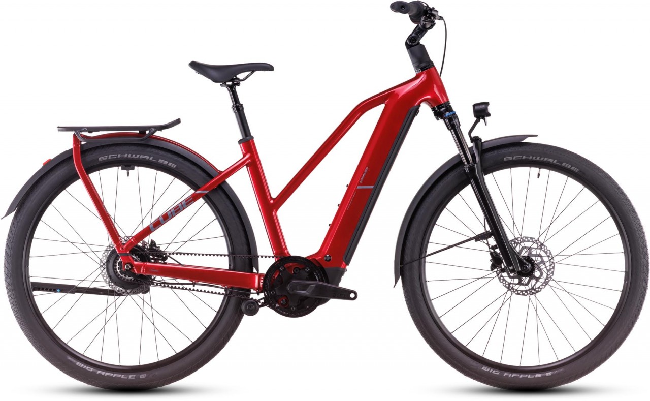 Cube Kathmandu Hybrid Comfort Pro 800 electricred n red 2025 - Sähköpyörä Trekking Pyörä Naiset