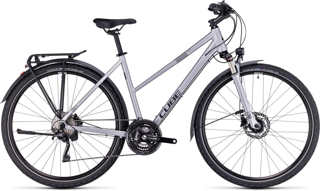 Cube Nature EXC Allroad polarsilver n black 2024 - Crosspyörä Naisten