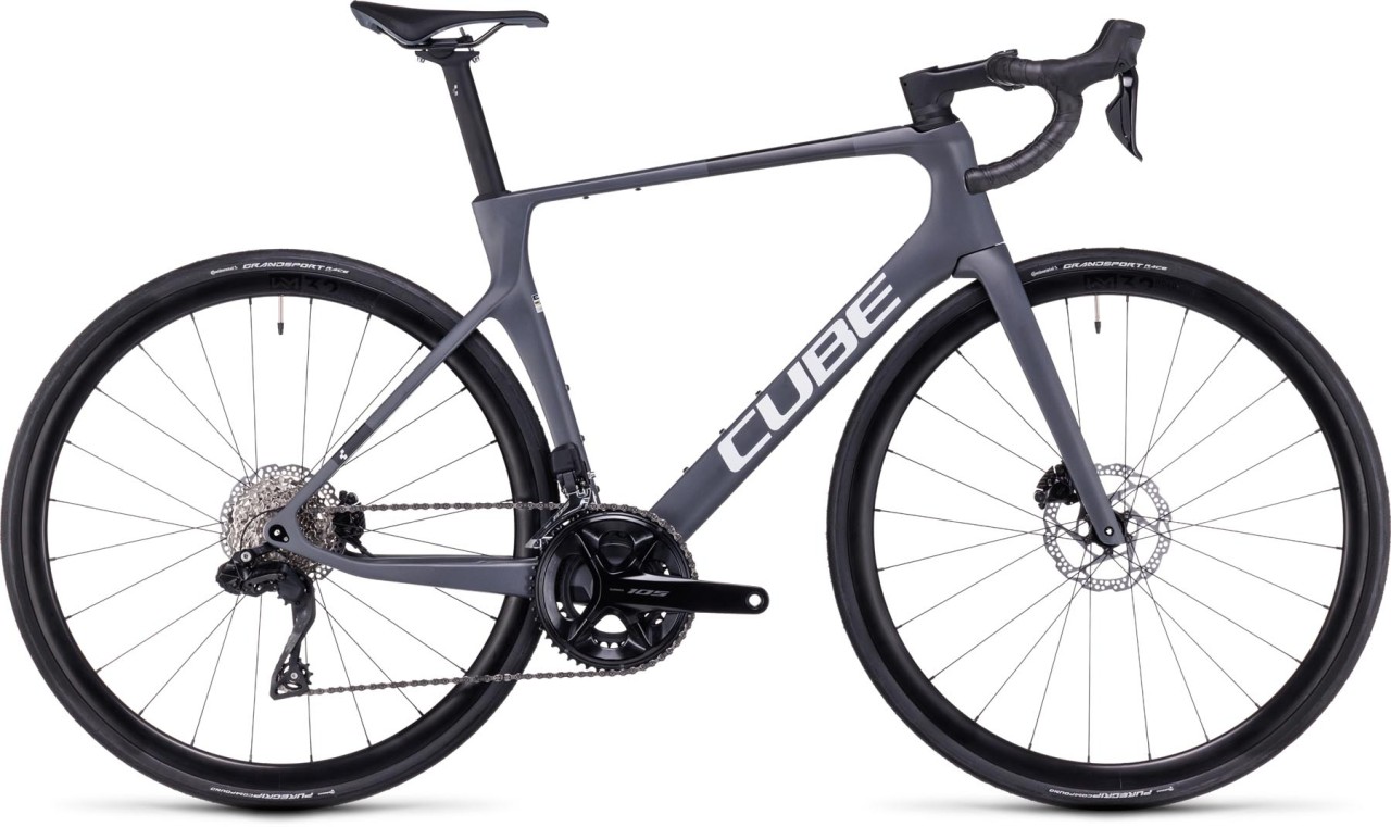 Cube Agree C:62 grey n black 2024 - Carbon Maantiepyörä Miesten