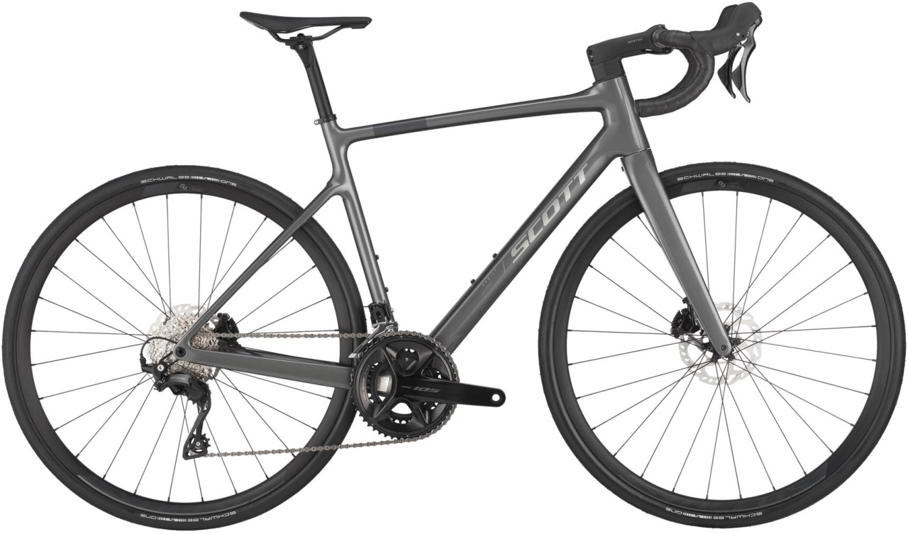 Scott Addict 50 slate grey 2025 - Carbon Maantiepyörä