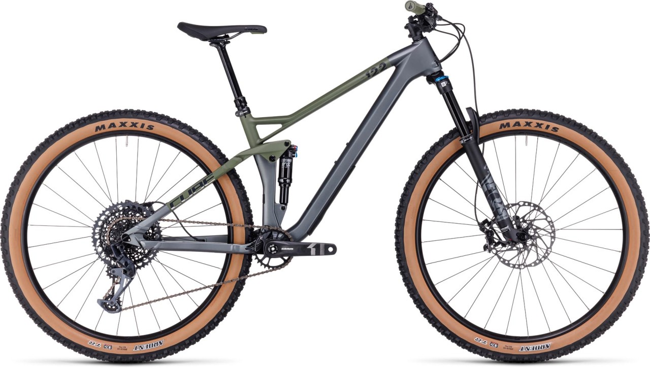 Cube Stereo ONE22 HPC TM flashgrey n olive 2024 - Fully Mountainbike