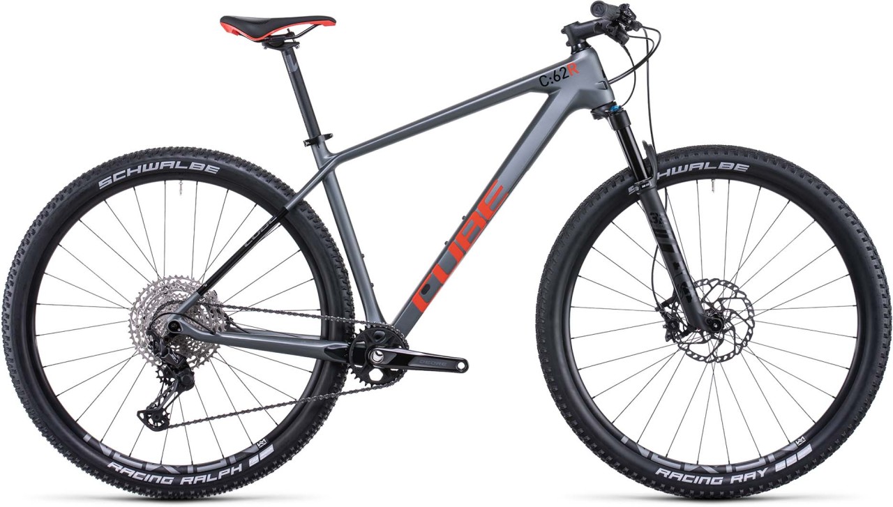 Cube Reaction C:62 Race flashgrey n red 2022 - Hardtail Maastopyörä