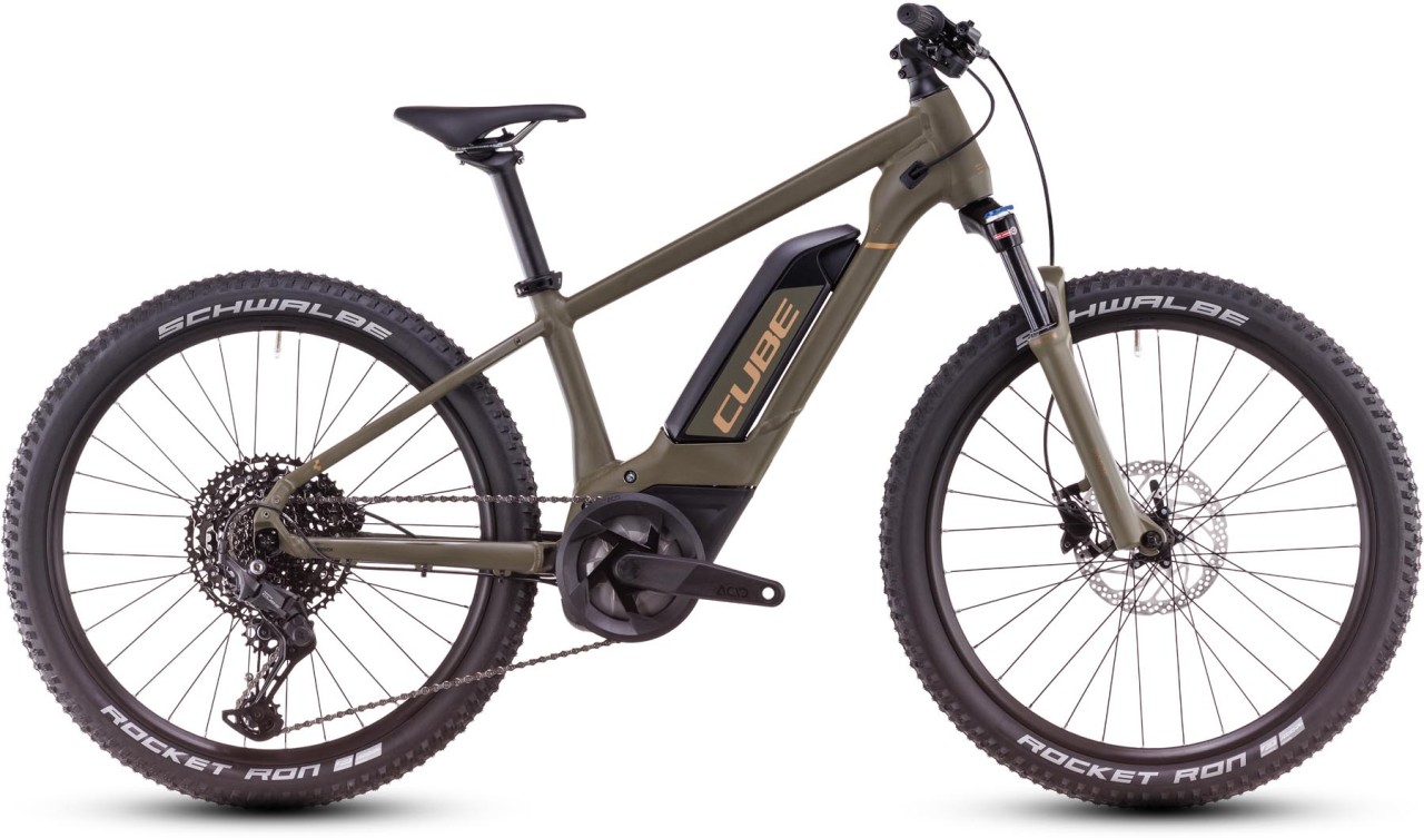 Cube Acid 240 Hybrid Rookie SLX 500 dustyolive n gold 2025 - Sähköpyörä Hardtail Maastopyörä