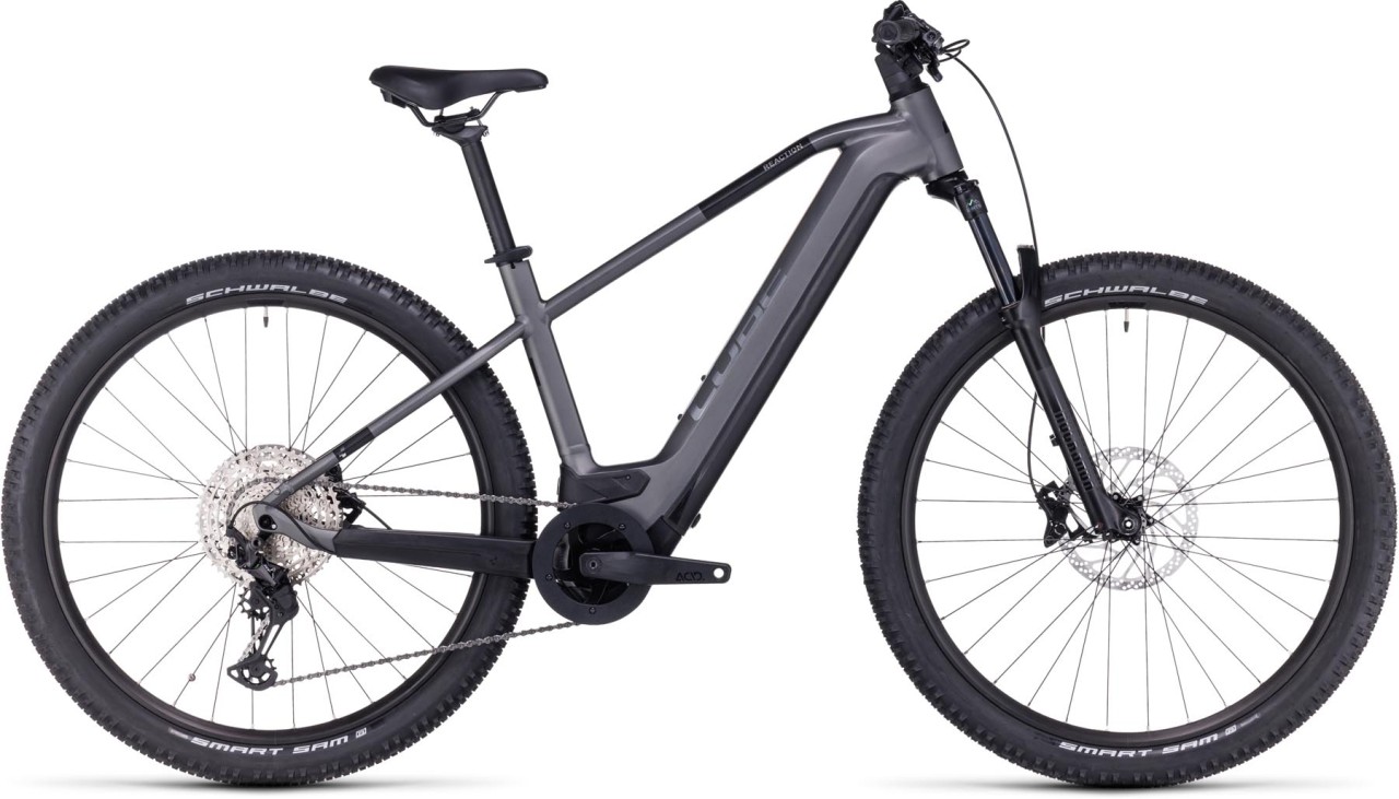 Cube Reaction Hybrid Race 625 grey n metal 2024 - Sähköpyörä Hardtail Maastopyörä