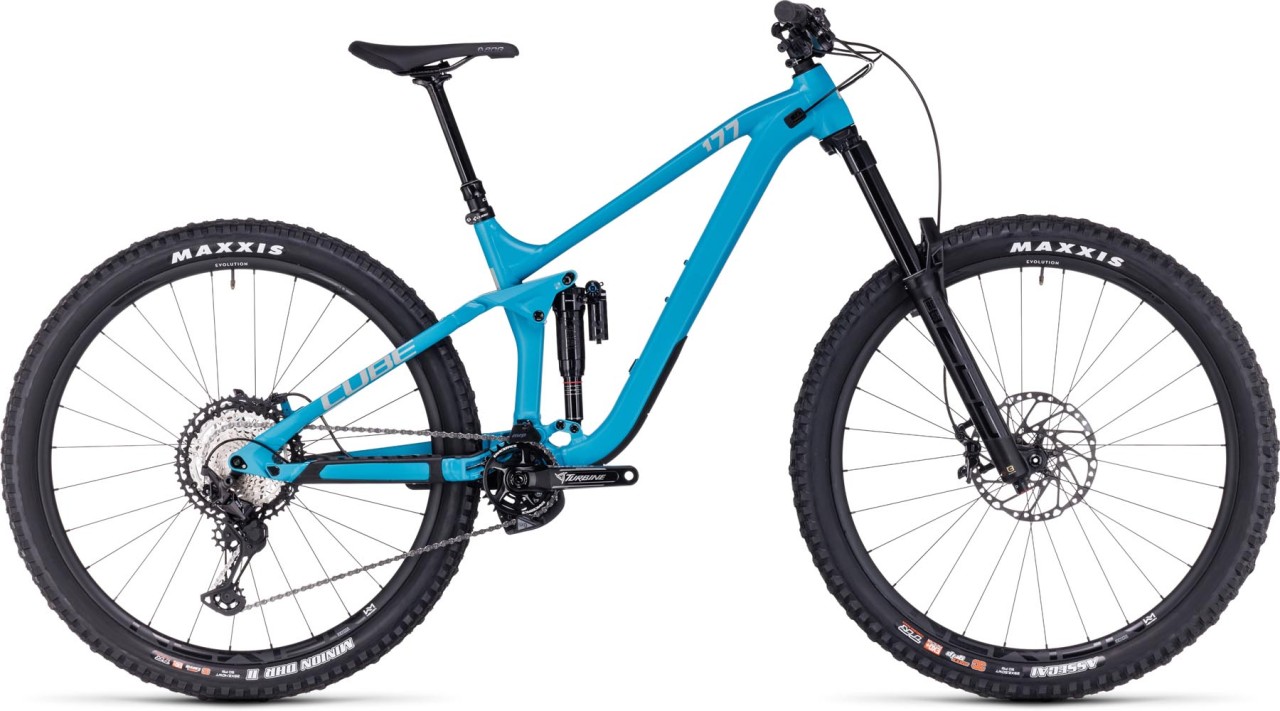 Cube Stereo ONE77 Race 29 bondiblue n grey 2024 - Fully Mountainbike