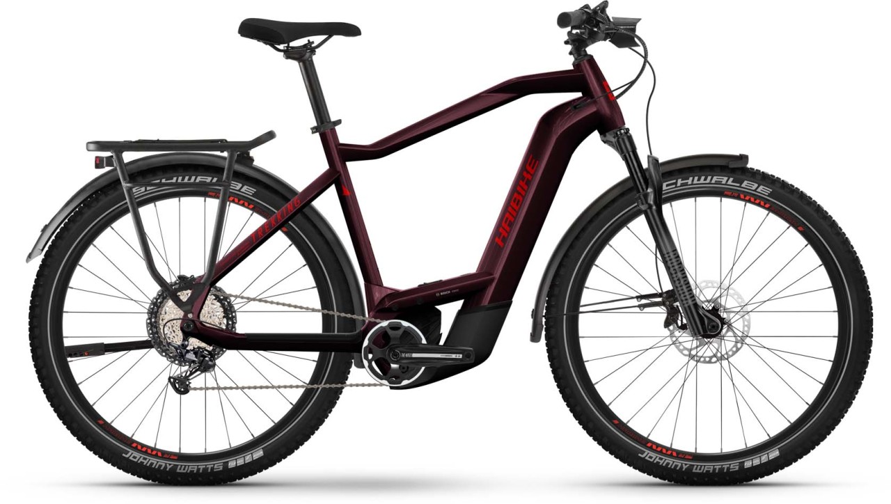 Haibike Trekking 11 tuscan/neon red gloss 2023 - Sähköpyörä Trekking Pyörä Miesten